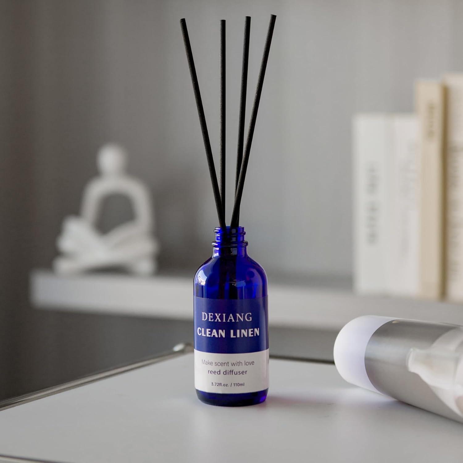 3-Pack Reed Diffuser Set with Elegant Blue Bottles