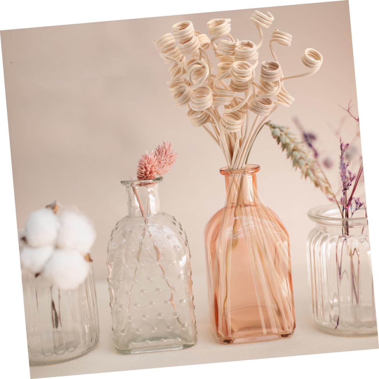 Wakauto 12-Piece Natural Aroma Diffuser Sticks Set for Home Fragrance and Bedroom Decoration