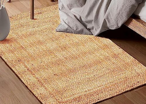 Kema Hand Woven Jute Braided Rug 2x3 Natural