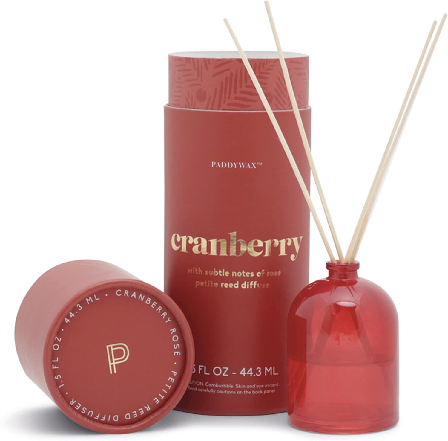 Paddywax Petite Diffuser 15oz Brick Red Glass