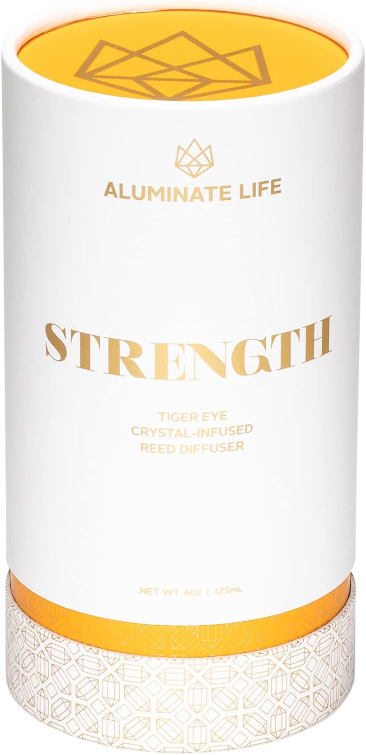 Crystal Infused Reed Diffuser 4 Oz Tiger Eye Strength