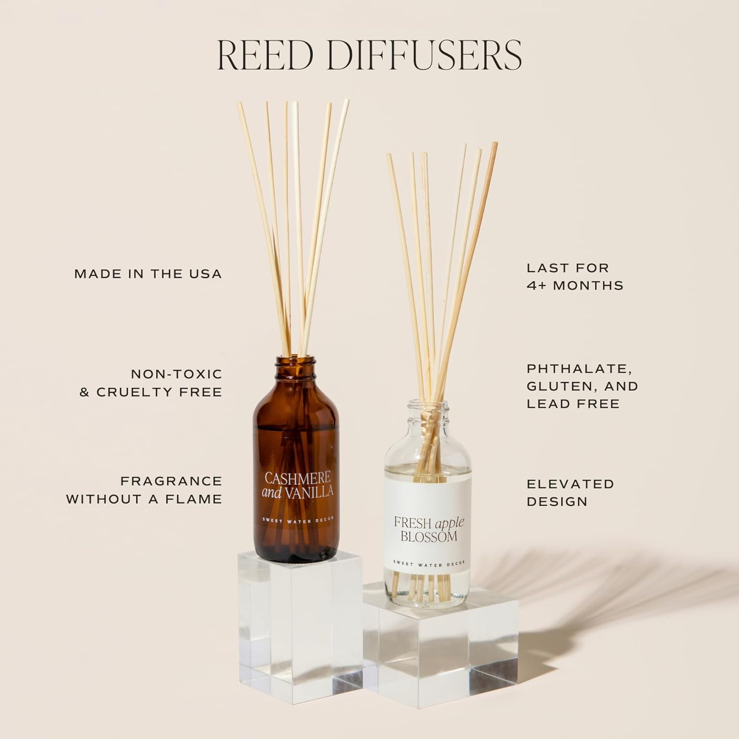 Sweet Water Decor Christmas Reed Diffuser Set