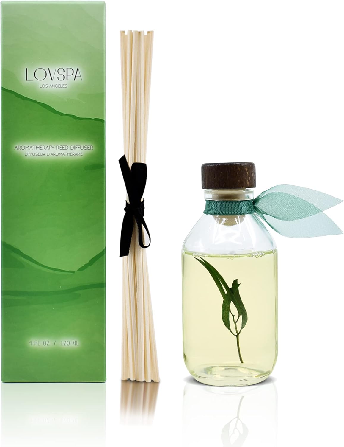 LOVSPA Bamboo Citrus Reed Diffuser Set