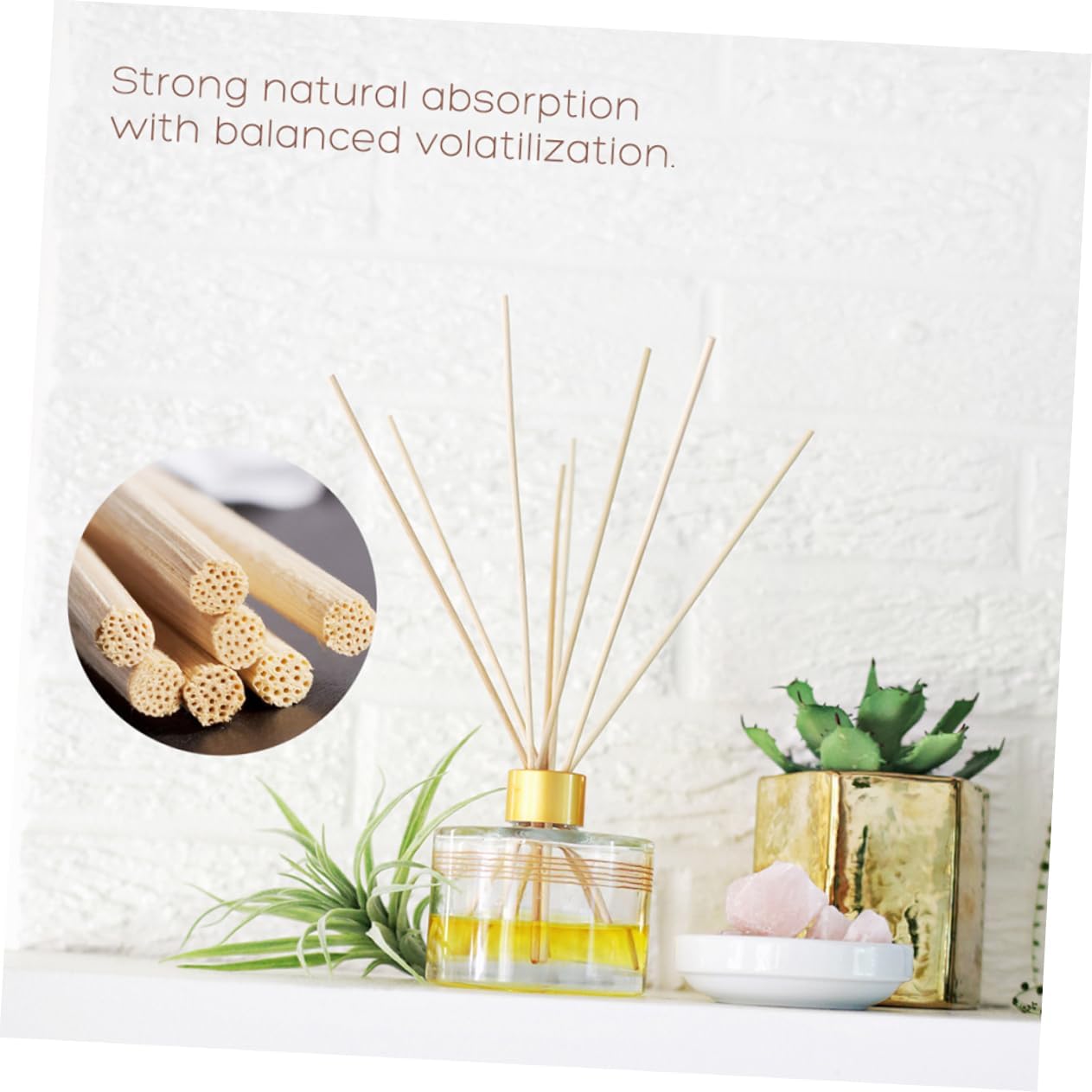 Cabilock 150pcs Natural Reed Diffuser Sticks Set