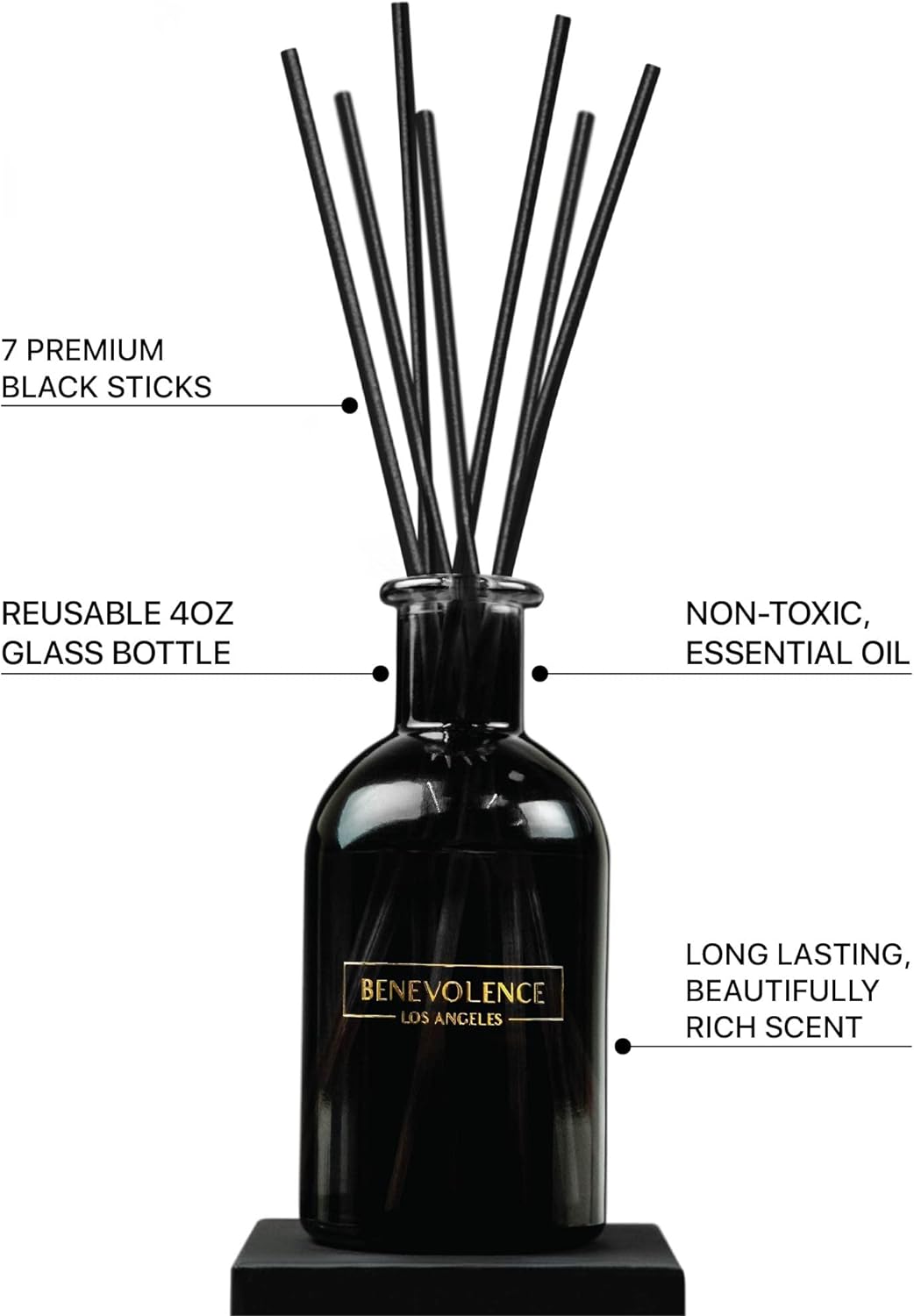 Benevolence LA Bergamot Jasmine Reed Diffuser Set