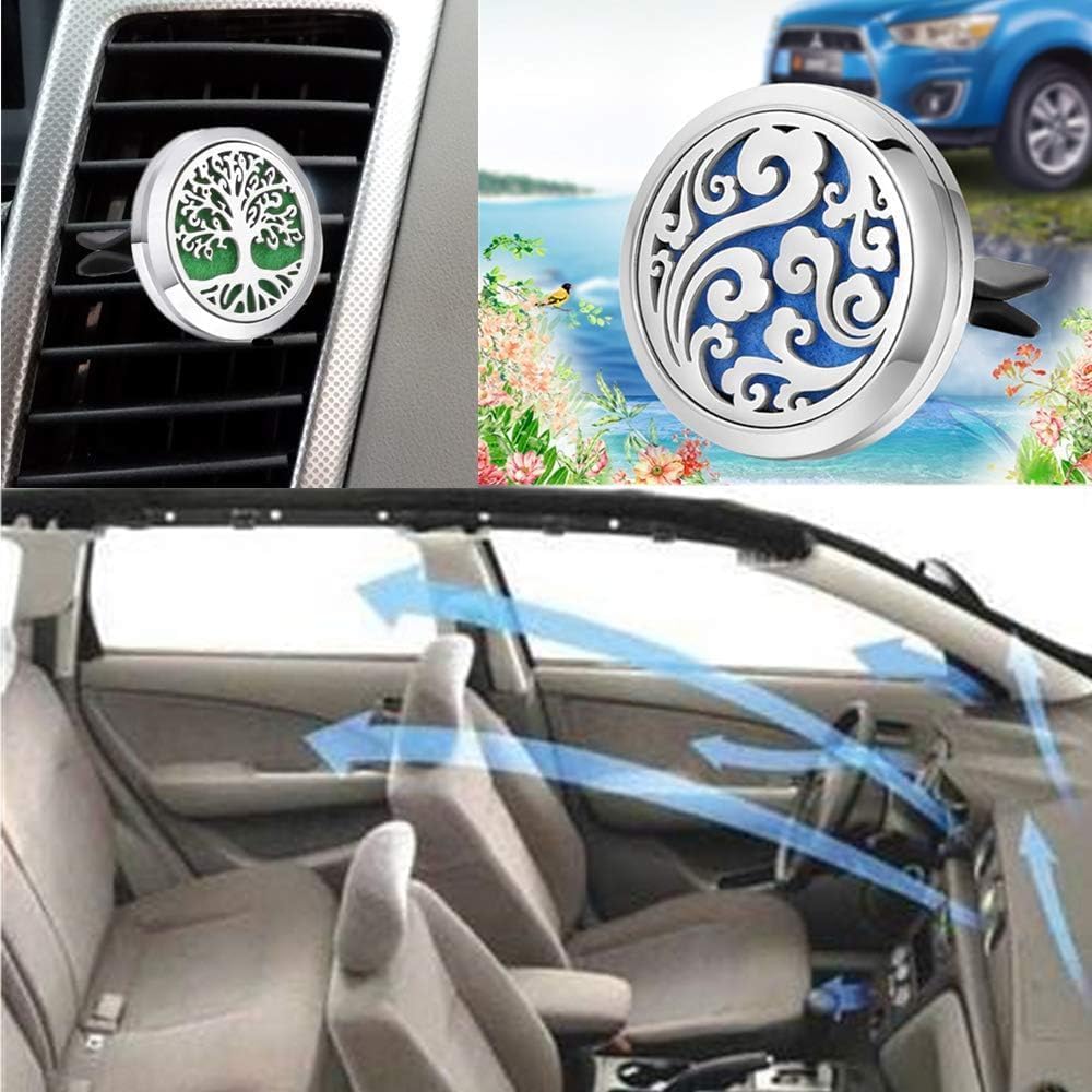 GERRIT 6 Piece Aromatherapy Diffuser Set with 72 Replacement Felt Pads and Gift Bag