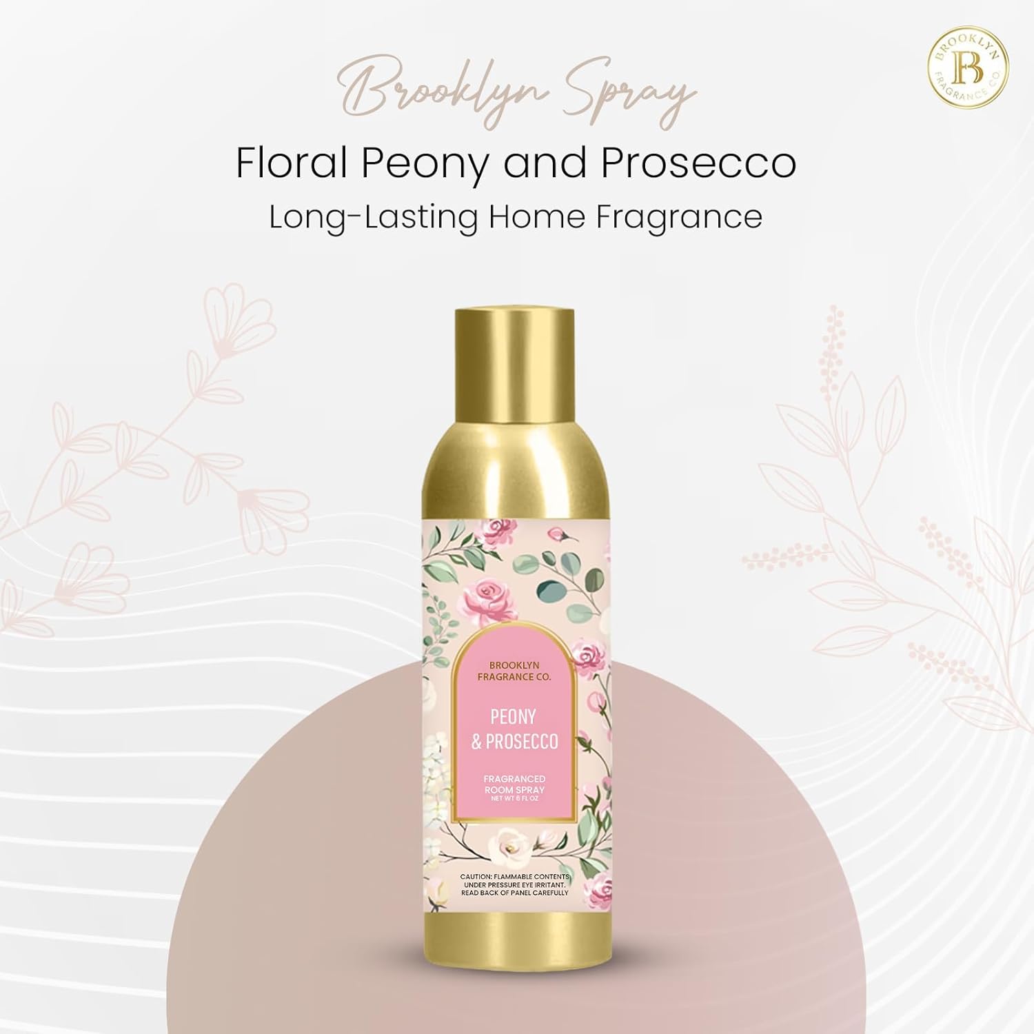 Brooklyn Fragrance Co Arches Room Spray - Floral Peony Prosecco 6 Fl Oz