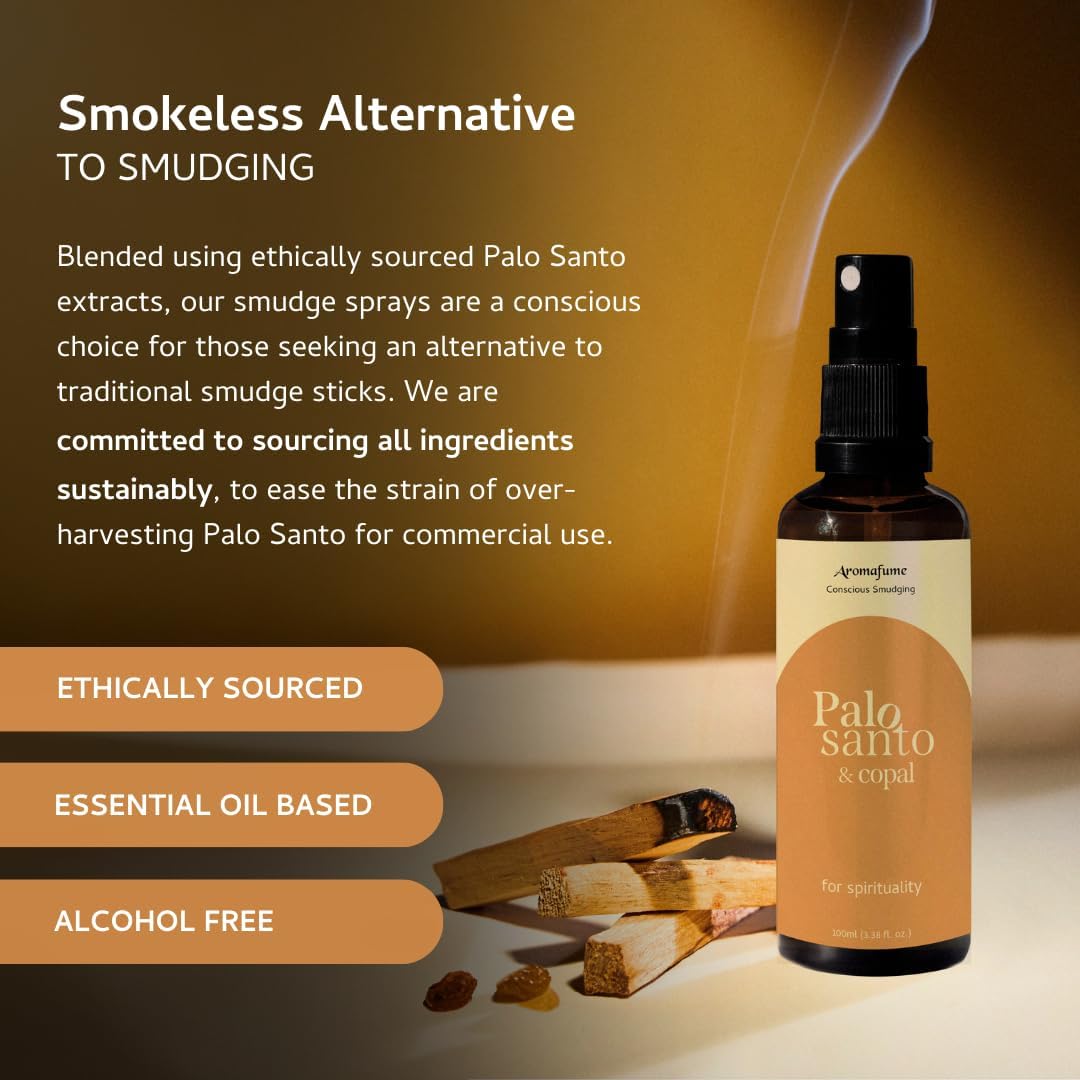 Palo Santo Copal Smudge Spray by Aromafume 100ml