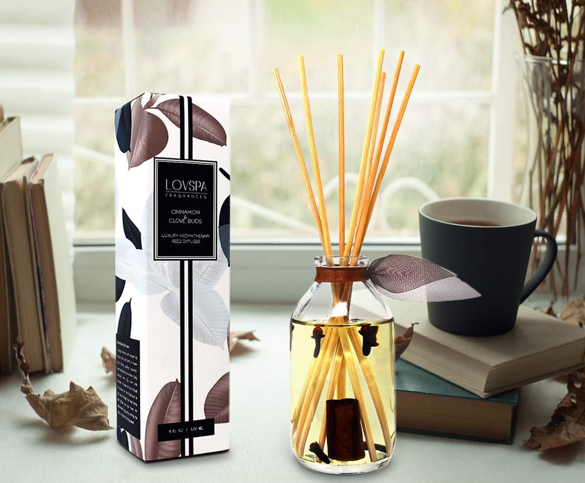 LOVSPA Cinnamon Clove Buds Reed Diffuser Refill Bundle