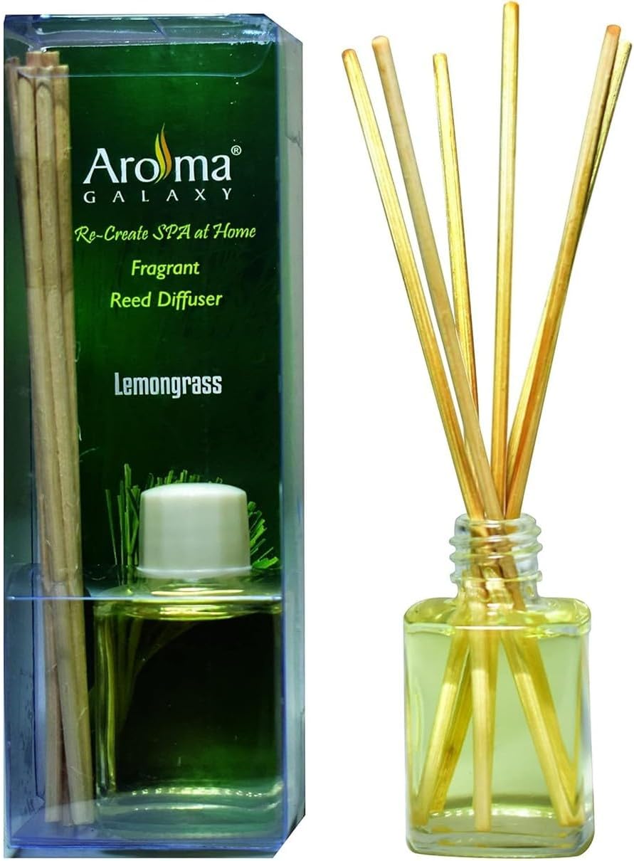 Lemongrass Reed Diffuser Set with Refill Pack