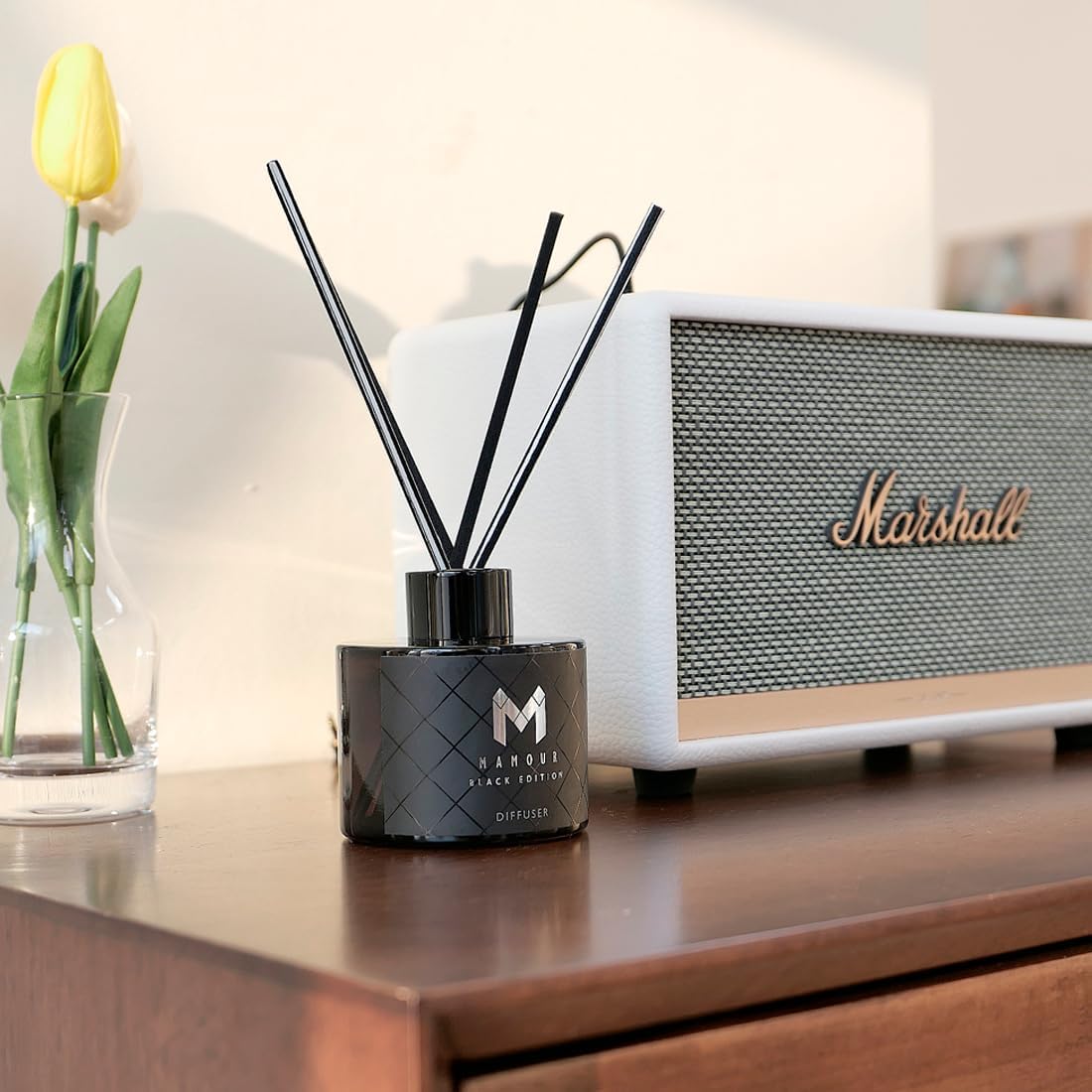 MARIEUS MAMOUR Oil Diffuser Set with Bamboo Sticks