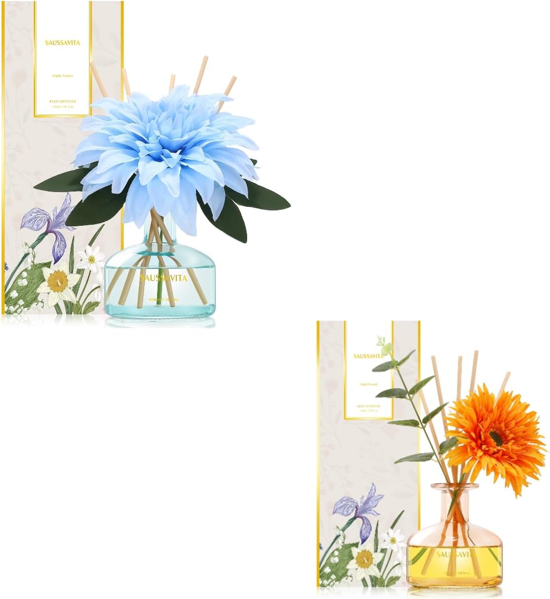 Saussavita Reed Diffusers Set with 7 Sticks 1