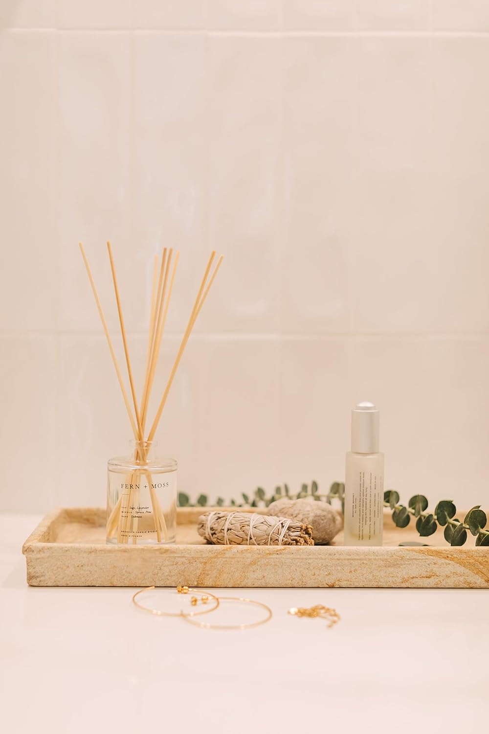 Brooklyn Candle Studio Fern Moss Reed Diffuser Set