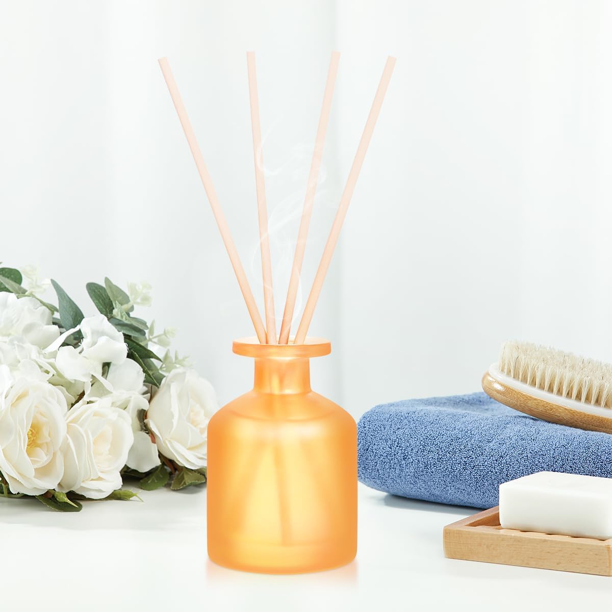 Citrus Reed Diffuser Set with 8 Sticks and 100ml Essential Oil