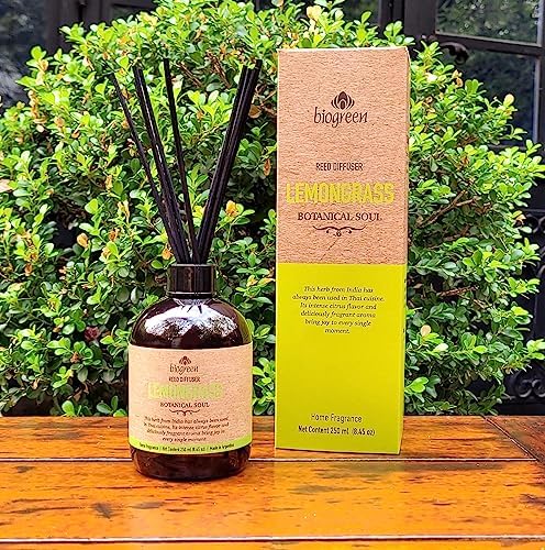 Biogreen Lemongrass Reed Diffuser 845 Ounce Set