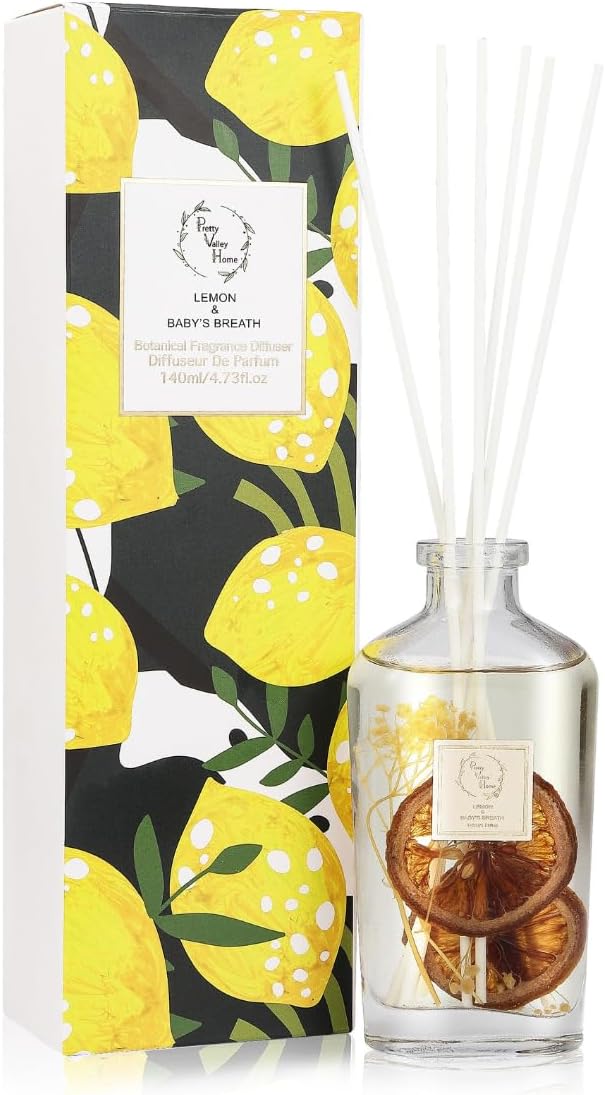 Pretty Valley Home Reed Diffuser Set 140Ml Lemon Gift Box