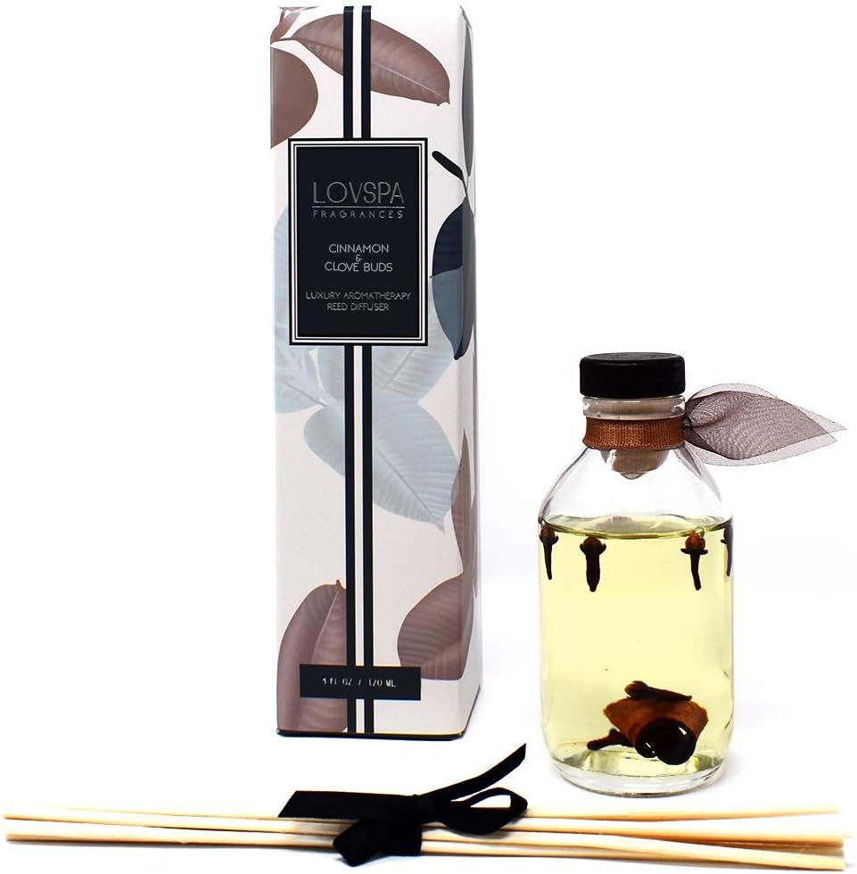 LOVSPA Cinnamon Clove Buds Reed Diffuser Refill Bundle