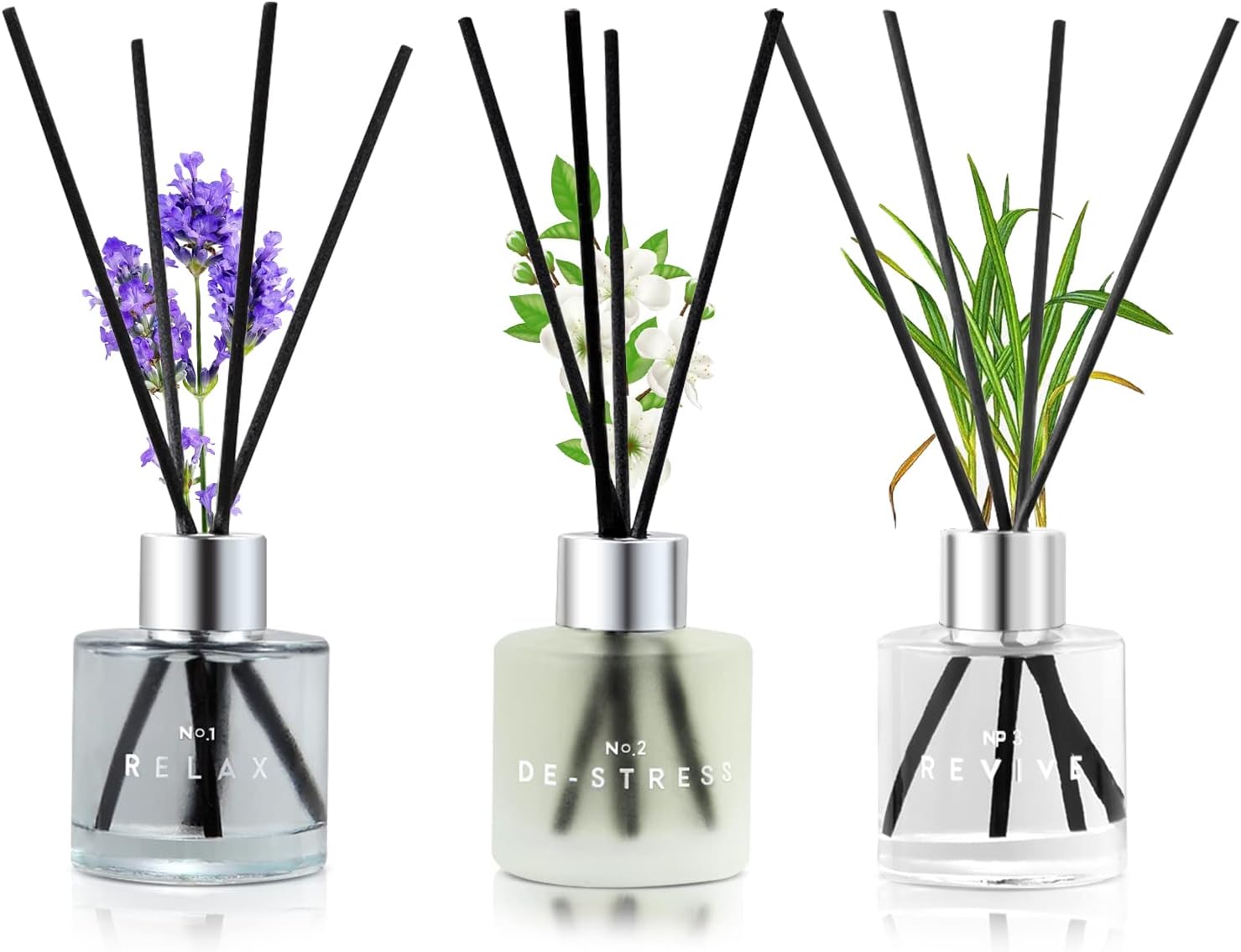 DIUFJAG 150ml Reed Diffuser Set with 100ml Strawberry Scent