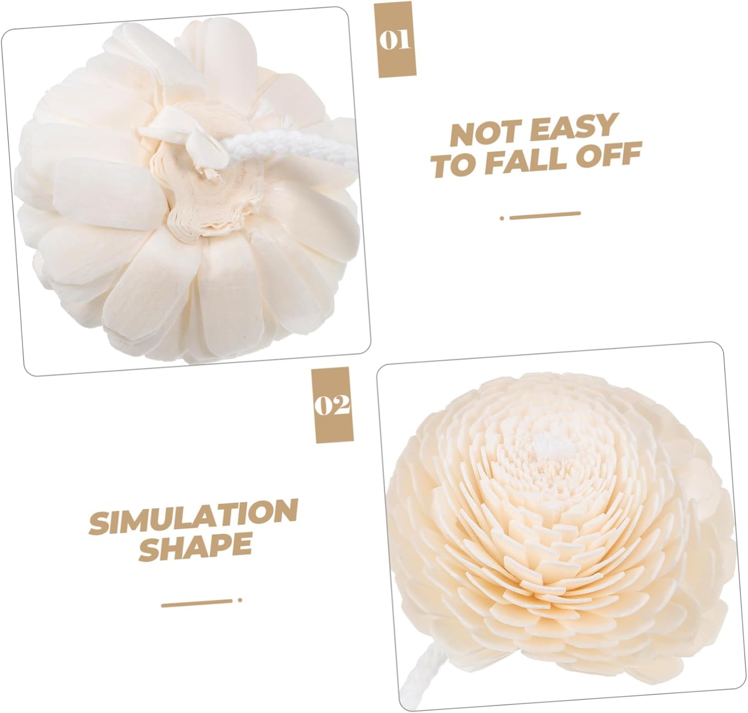 Veemoon 2pcs DIY Aromatherapy Flower Diffusers for Home Decor