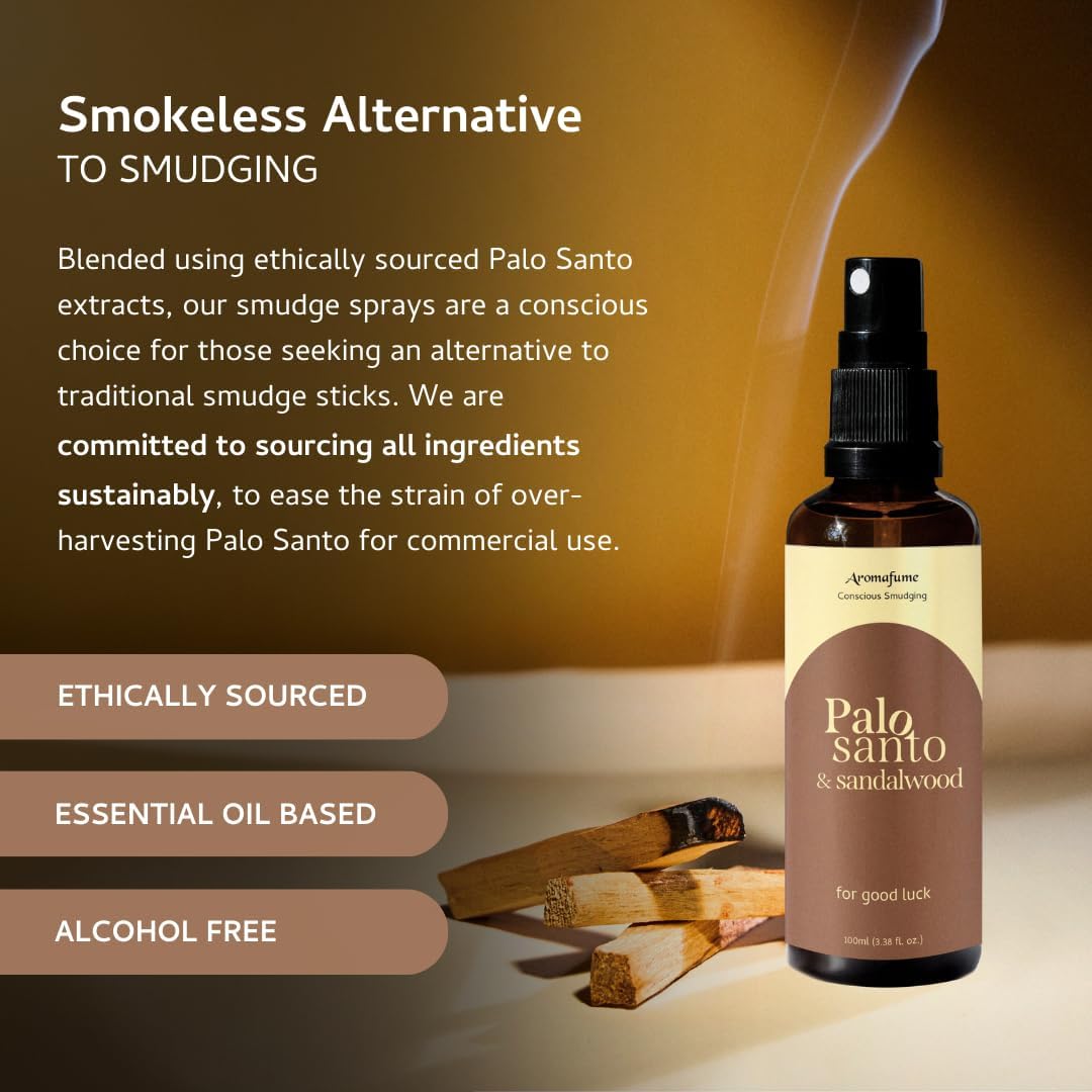 Palo Santo Sandalwood Smudge Spray by Aromafume 100ml