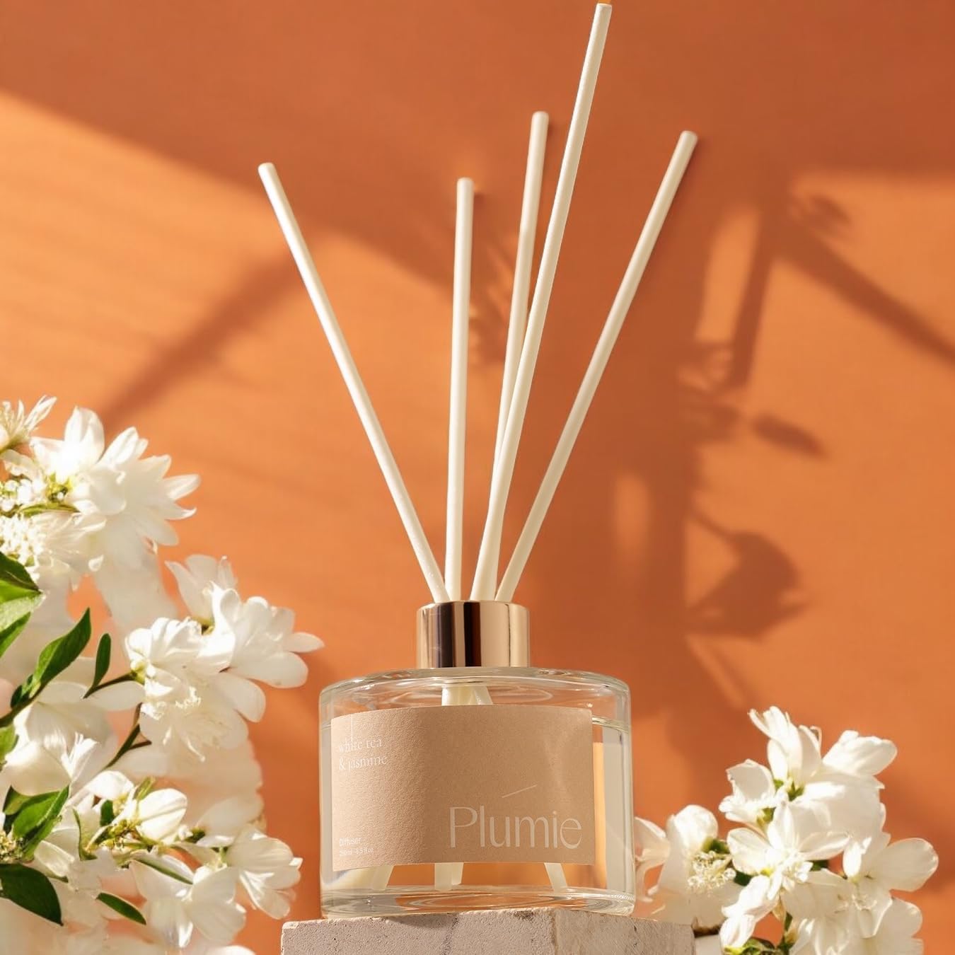 Plumie Reed Diffuser 85 oz White Tea Jasmine