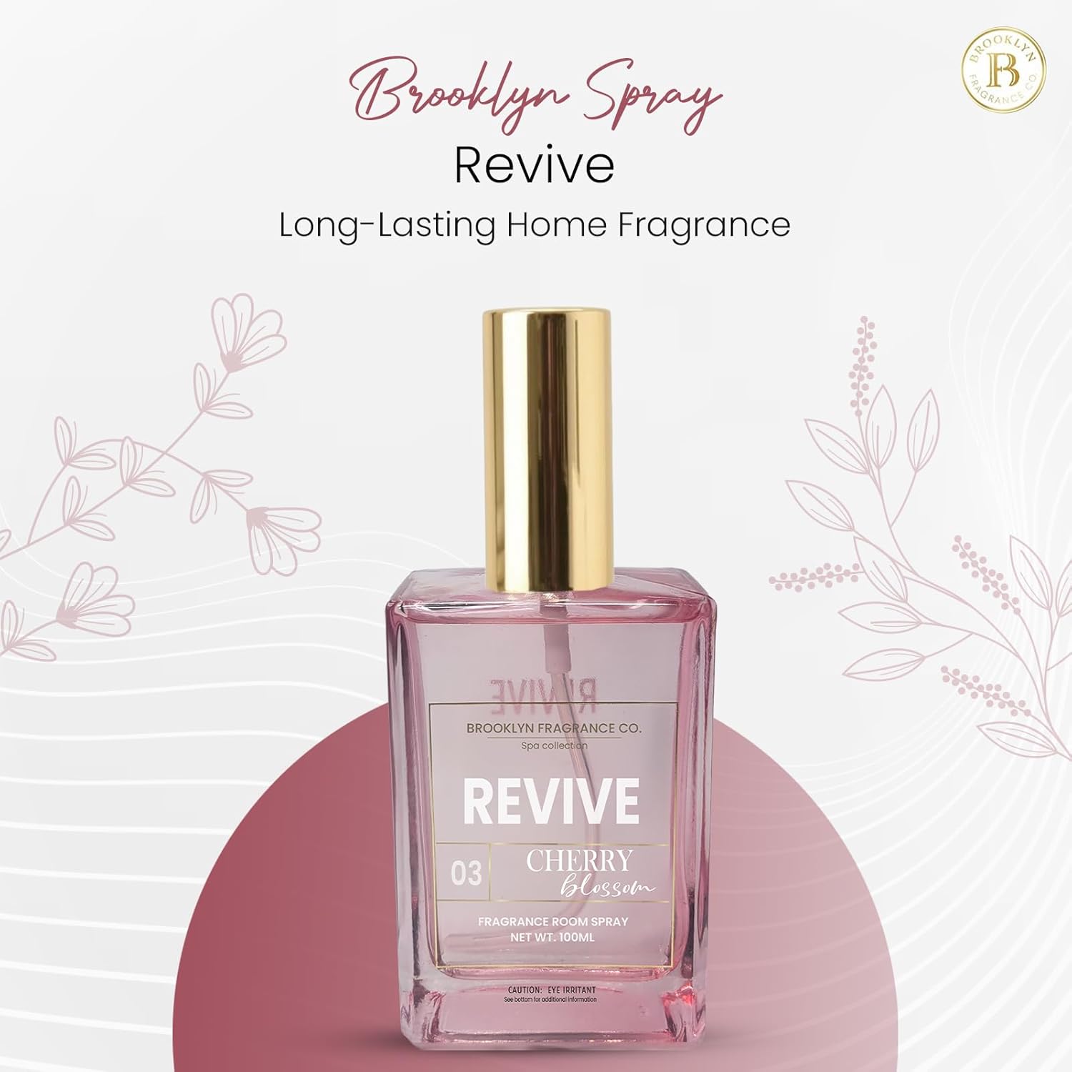 Brooklyn Fragrance Co Revive Cherry Blossom Room Spray - 100ml