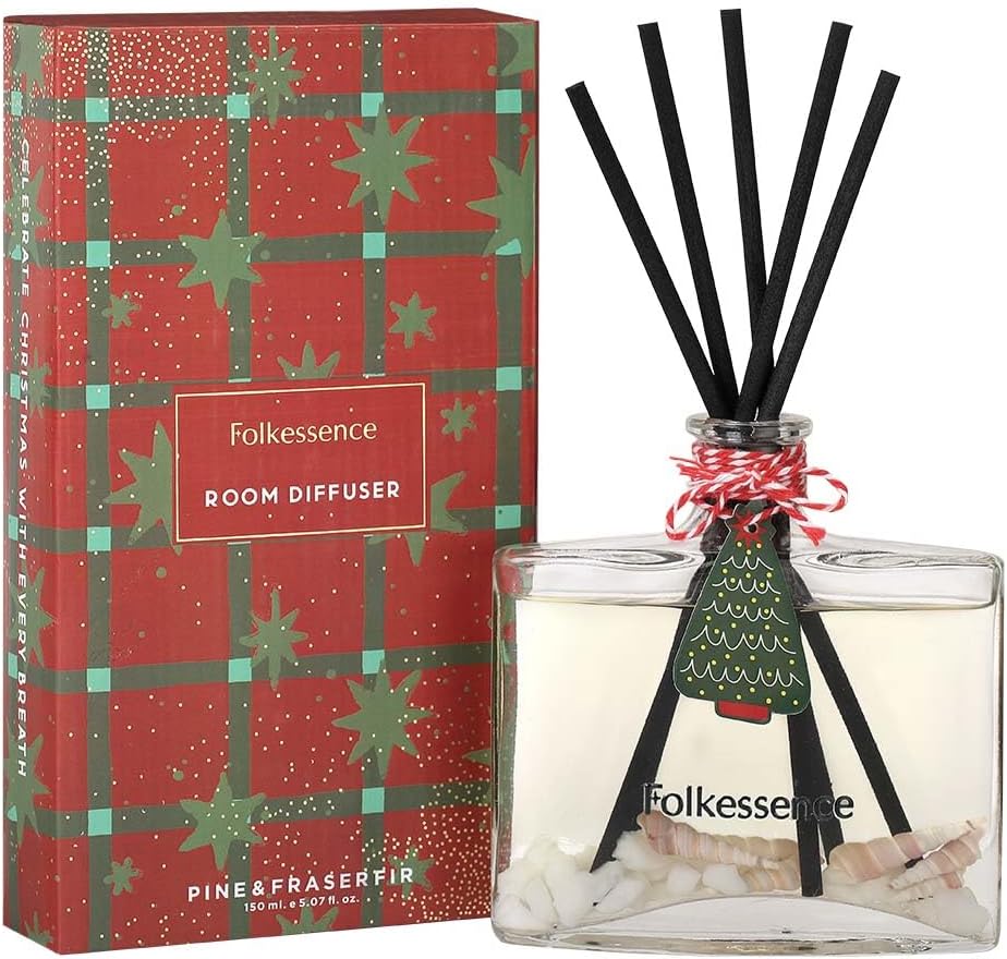 Folkulture Christmas Reed Diffusers for Home Decor