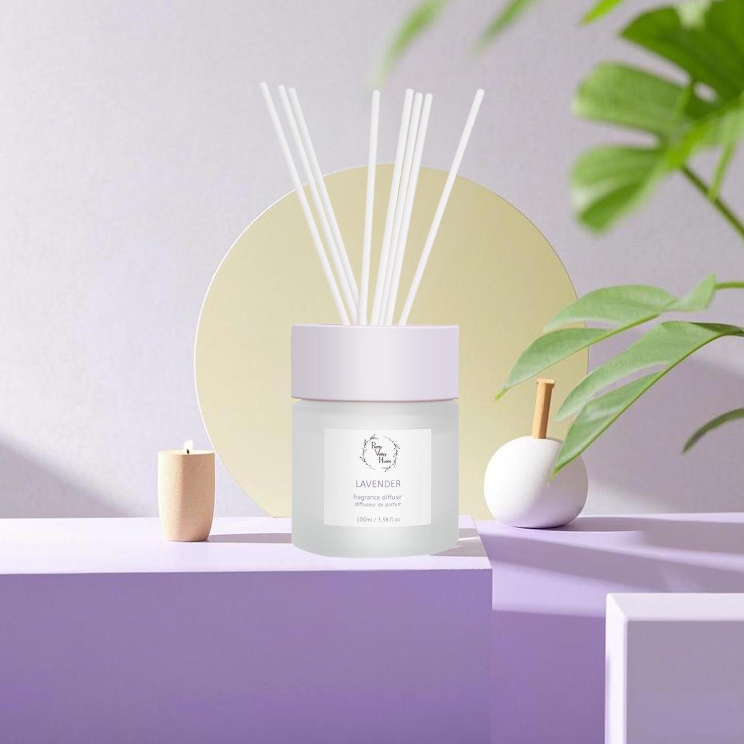 Pretty Valley Home Reed Diffuser Set Lavender 100Ml Gift Box