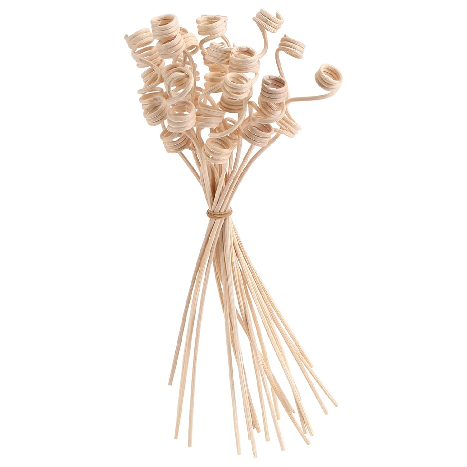 20Pcs Wavy Reed Diffuser Sticks Natural Rattan Khaki