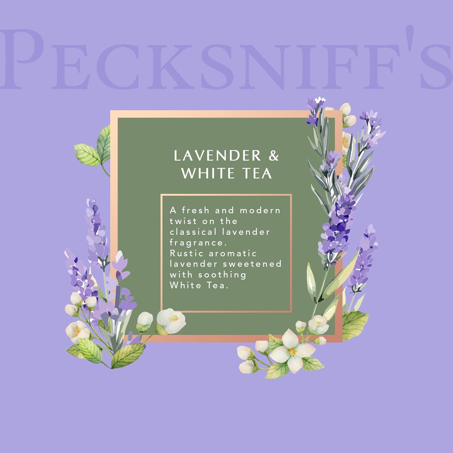 Pecksniffs Classic Reed Diffuser Set Lavender White Tea
