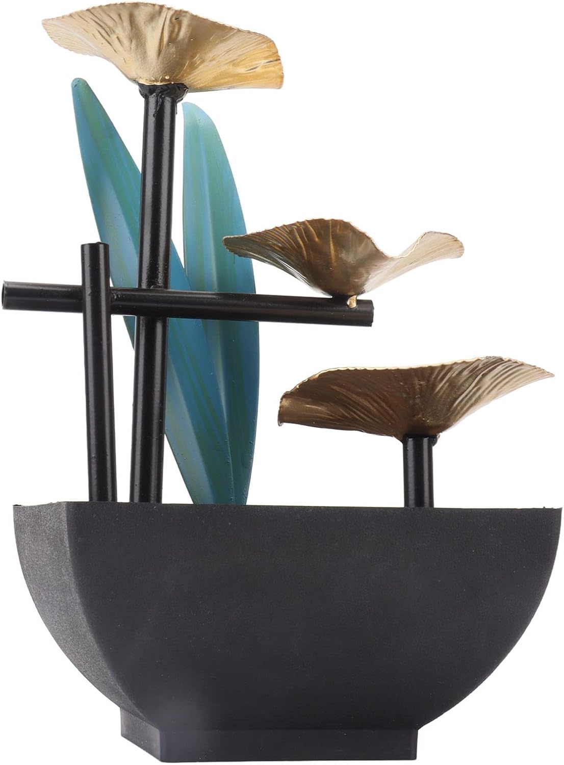 3 Tier Waterfall Tabletop Fountain with Pump and USB Power Supply