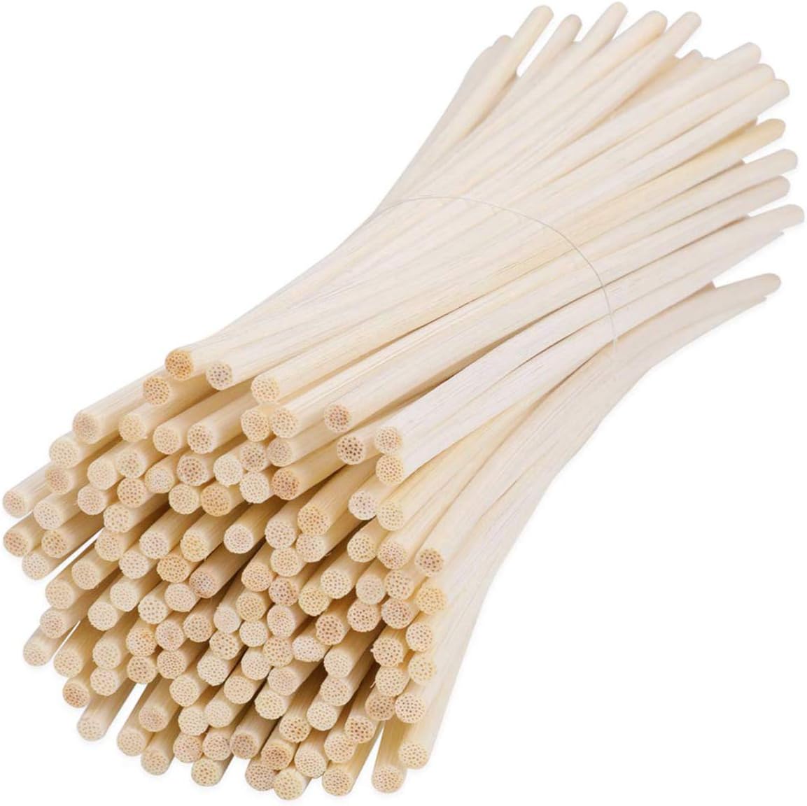 LOVSPA Reed Diffuser Sticks - 80 Pack 10 Bundles 8 Inch Brown Rattan Unscented