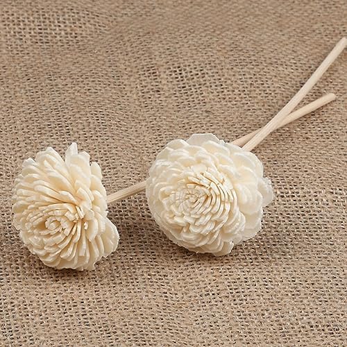 HOMSFOU Reed Diffuser Sticks 6pcs Rose Rattan Aroma Volatile Refill Sticks for Home Office Car