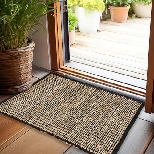 Chardin Home 2x3 Jute Cotton Woven Rug