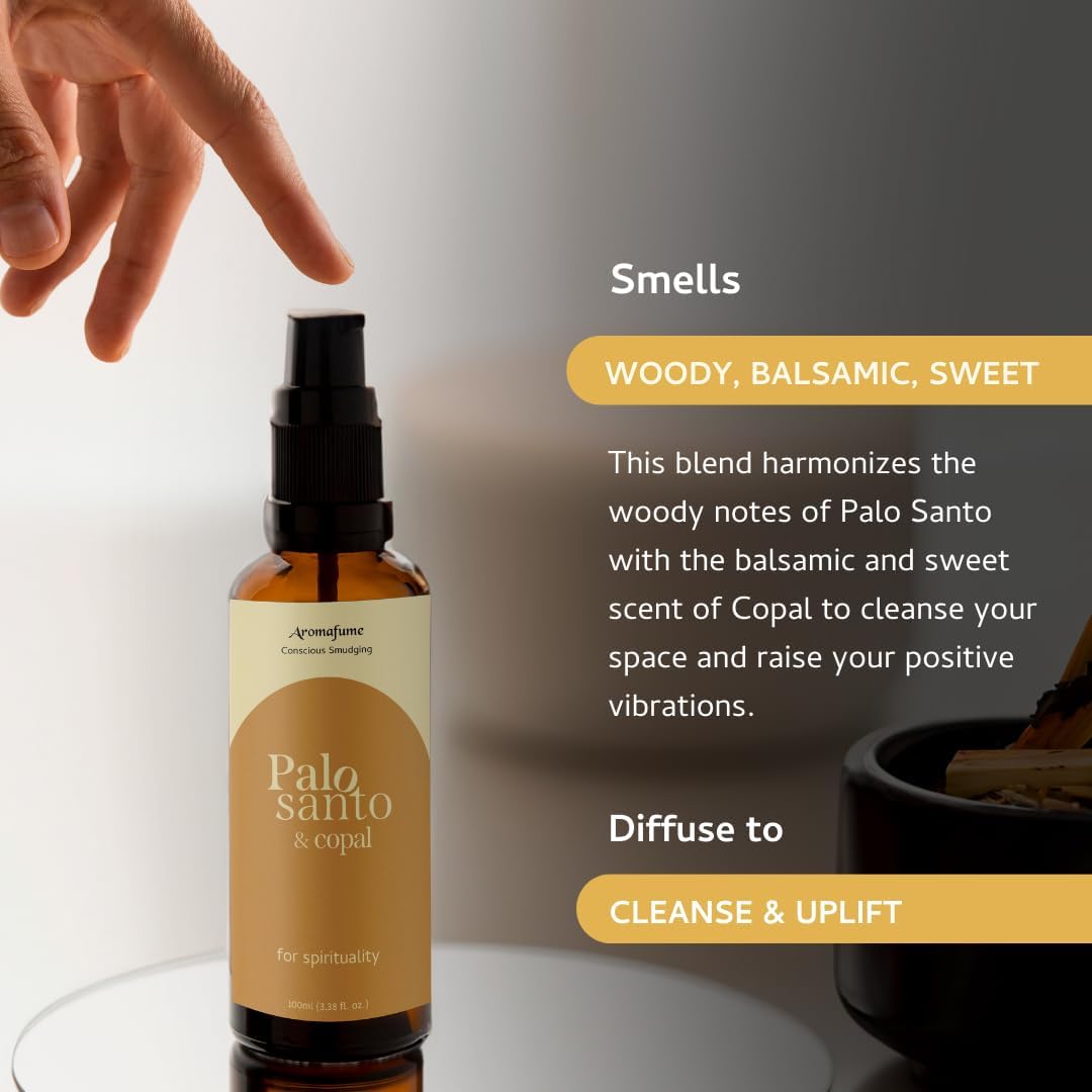 Palo Santo Copal Smudge Spray by Aromafume 100ml