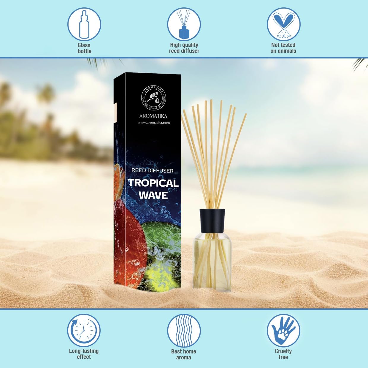 Tropical Wave Reed Diffuser 34 Fl Oz - Natural Aroma