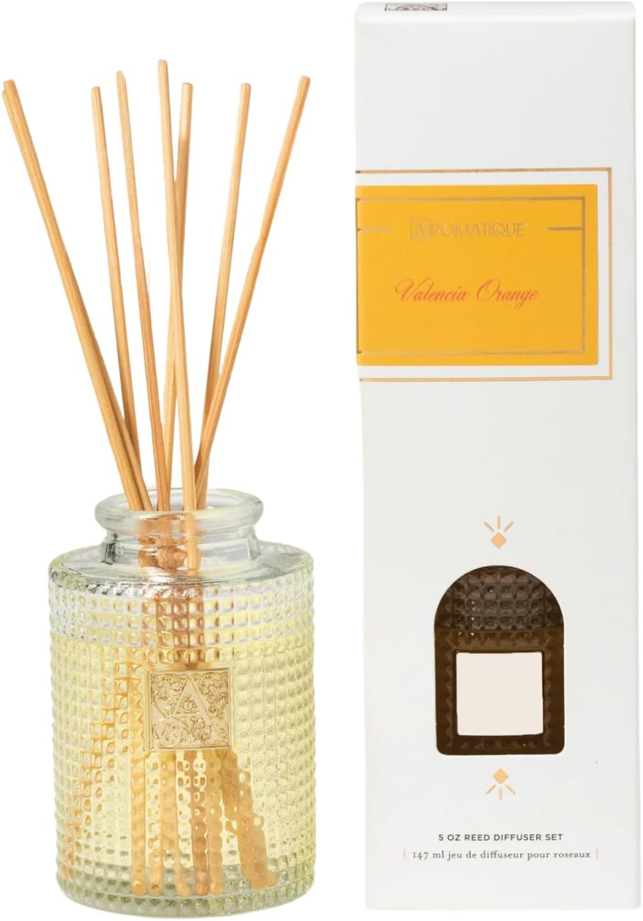 Aromatique Valencia Orange Reed Diffuser Gift Set