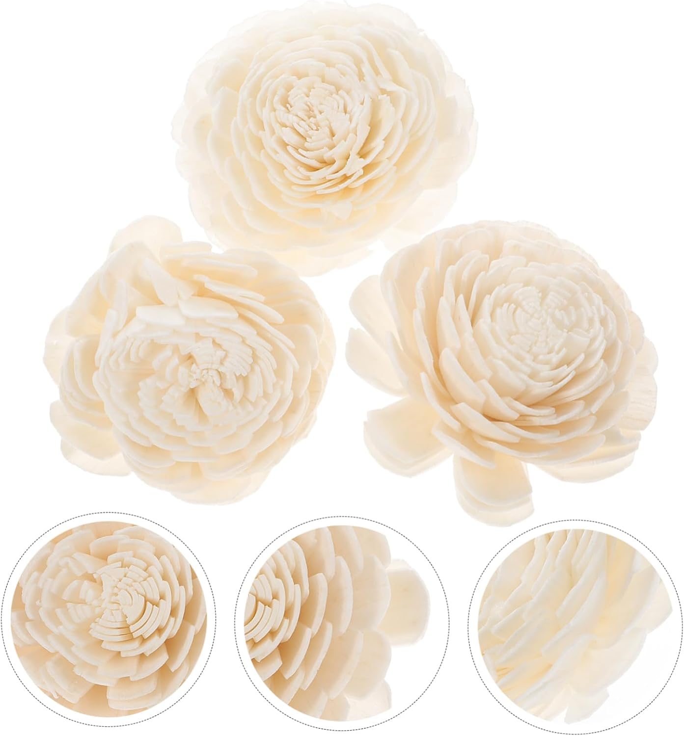 3pcs Handmade Dried Flower Sticks for Home Elegant Rattan Diffuser Reeds