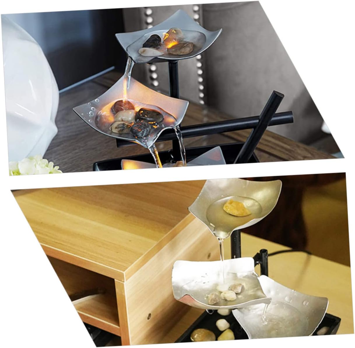 Running Water Tabletop Fountain for Desk Decor