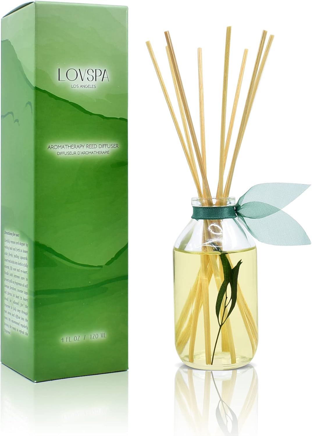 LOVSPA Bamboo Citrus Reed Diffuser Set