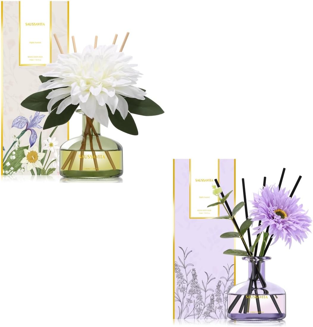 Saussavita Reed Diffusers Set with 7 Sticks