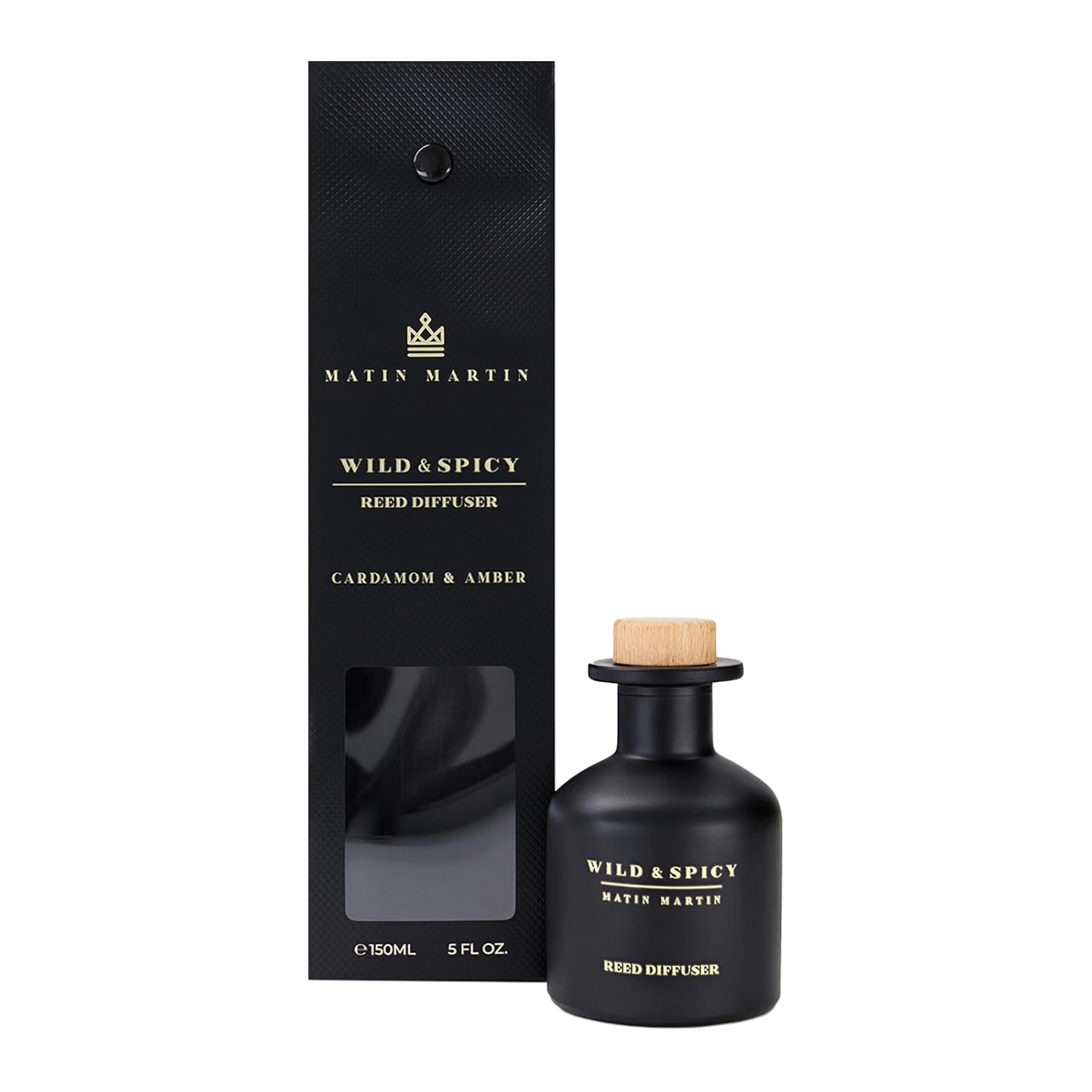 Wild and Spicy Reed Diffuser 5oz - Cardamom Amber Scent