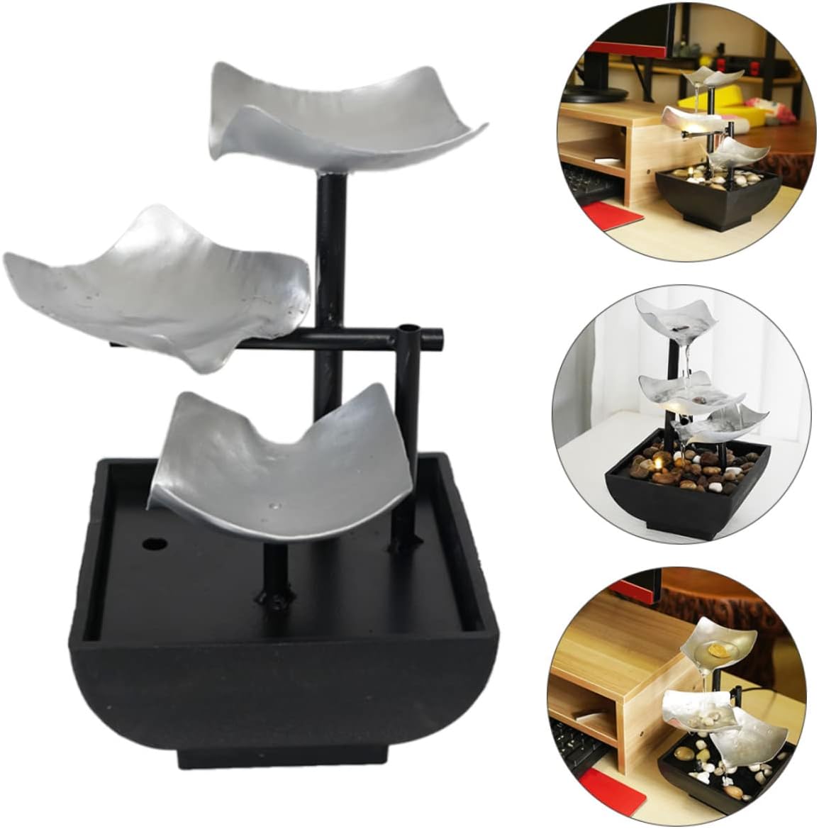 Running Water Tabletop Fountain for Desk Decor
