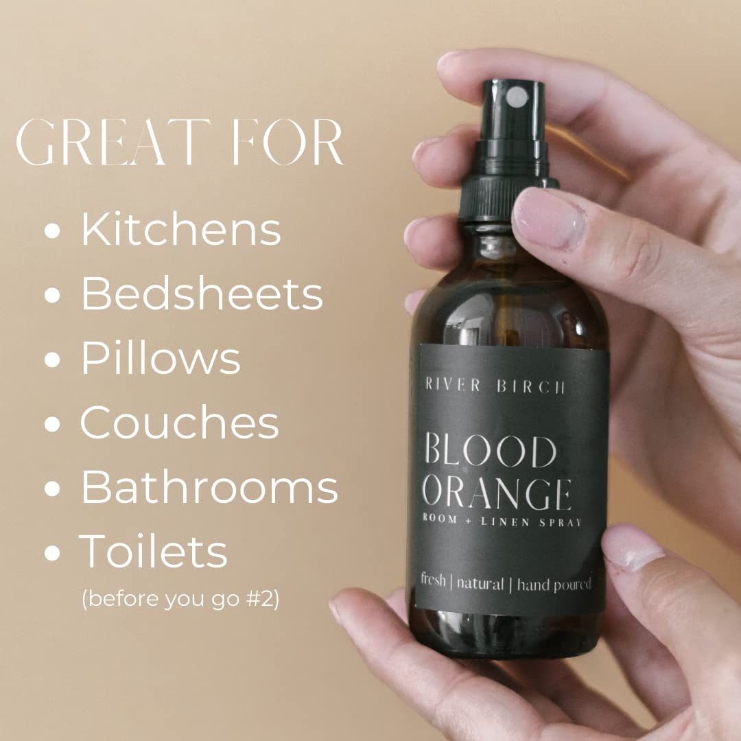 River Birch Blood Orange Room Spray - 4 oz Glass Amber Bottle