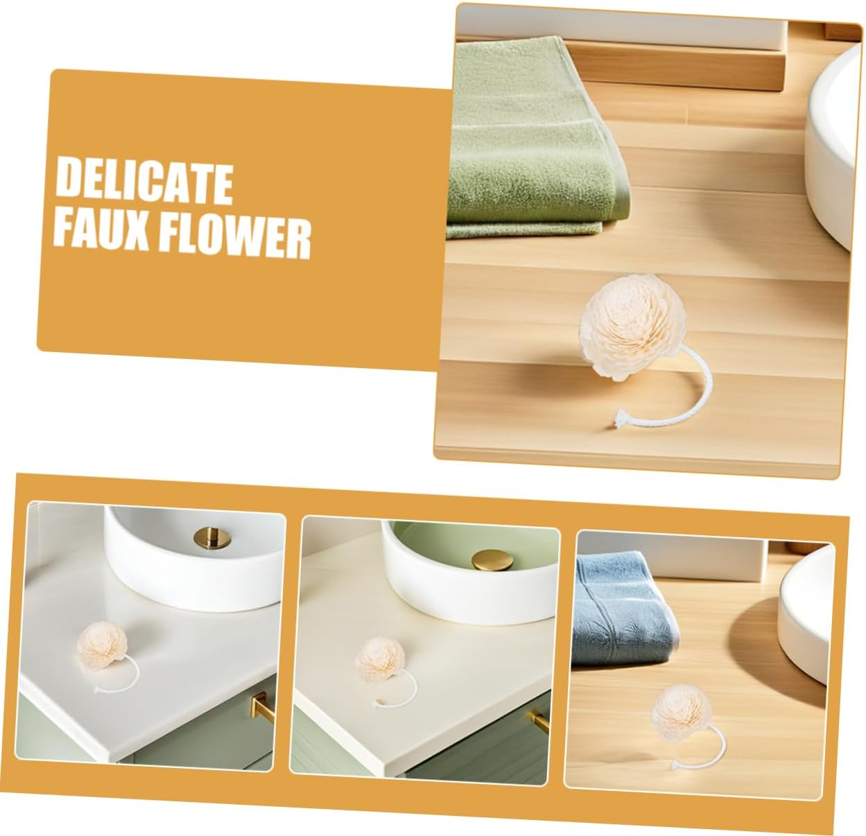 3Pcs Reed Diffuser Flowers for Home Fragrance