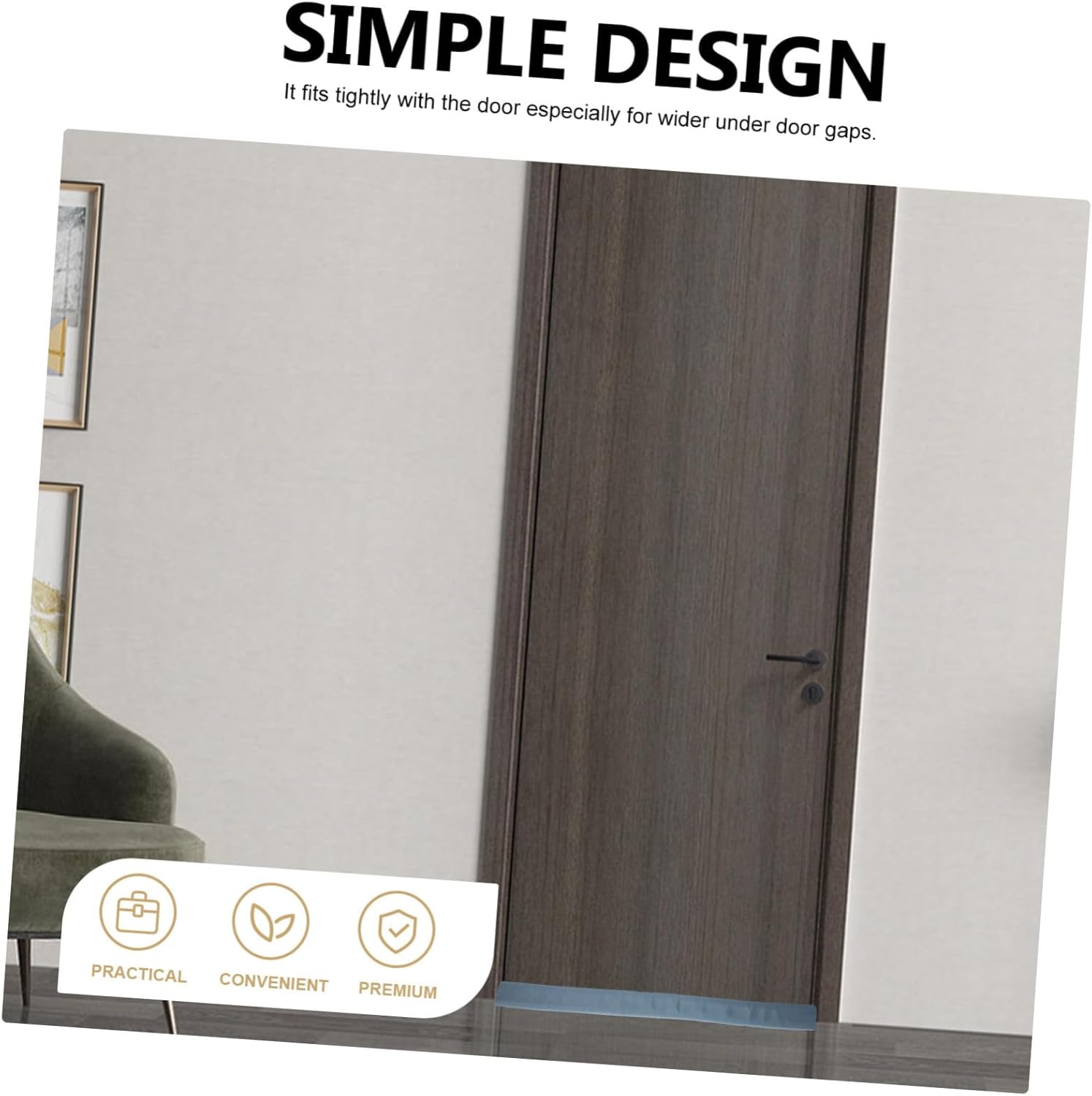 NUOBESTY 3Pcs Door Bottom Seal Strip Draft Stopper for Sound Reduction and Weather Stripping Easy Installation Home Use