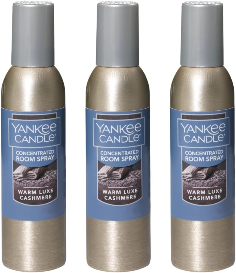 Yankee Candle Concentrated Room Spray Warm Luxe Cashmere 15 Oz Pack of 3