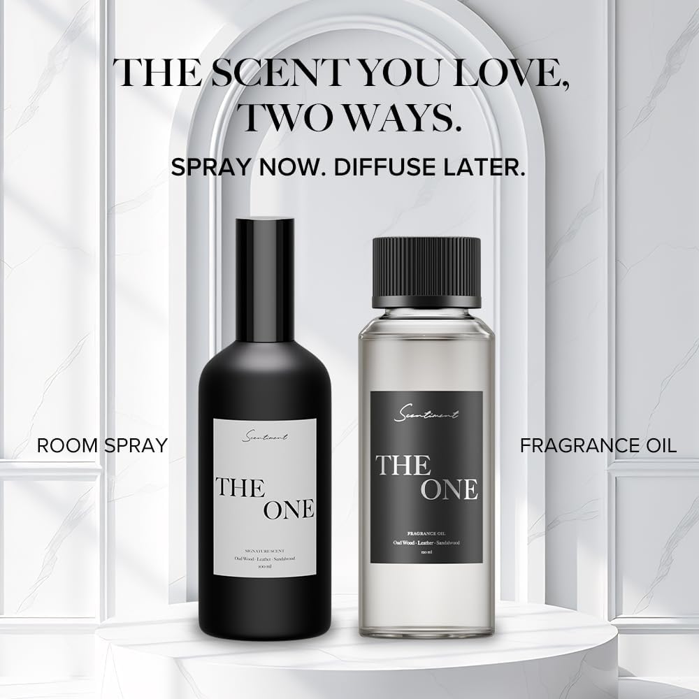 The One Room Spray - 100ml Sophisticated Scent with Cardamom Leather and Amber Premium Home and Office Fragrance