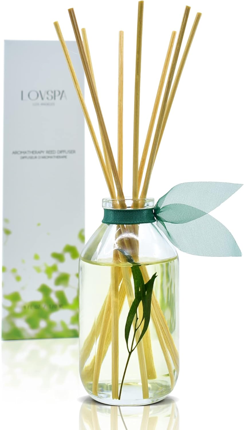 LOVSPA Bamboo Citrus Reed Diffuser Set