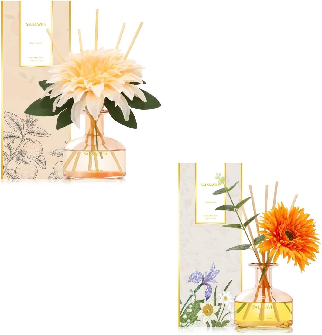 Saussavita Reed Diffuser Set 710 oz Tangerine Grapefruit